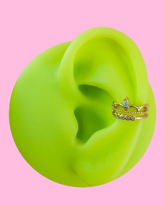18K Princess Ear Cuff