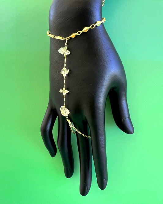 ✦ The Minimalist ✦ Citrine Hand Chain