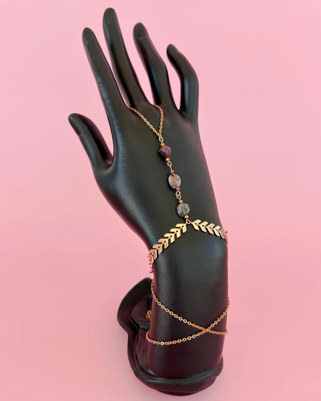 ✦ The Minimalist ✦ Tourmaline Hand Chain